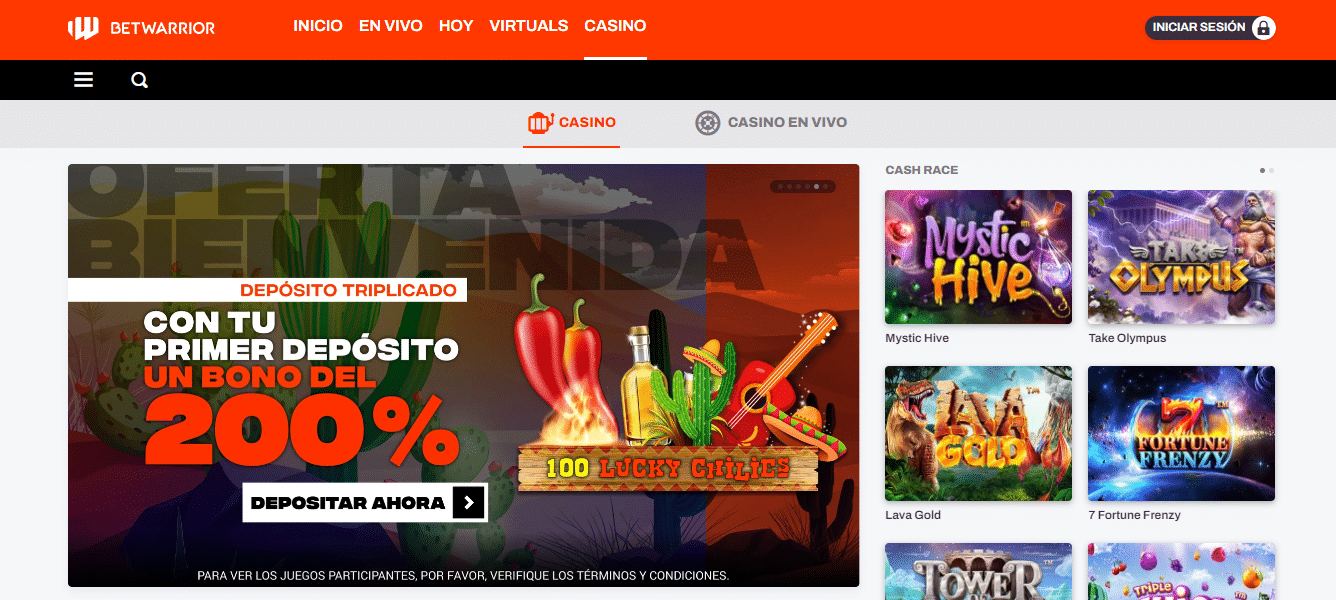 betwarrior casino