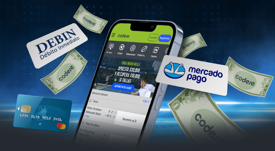 codere app metodos de pago