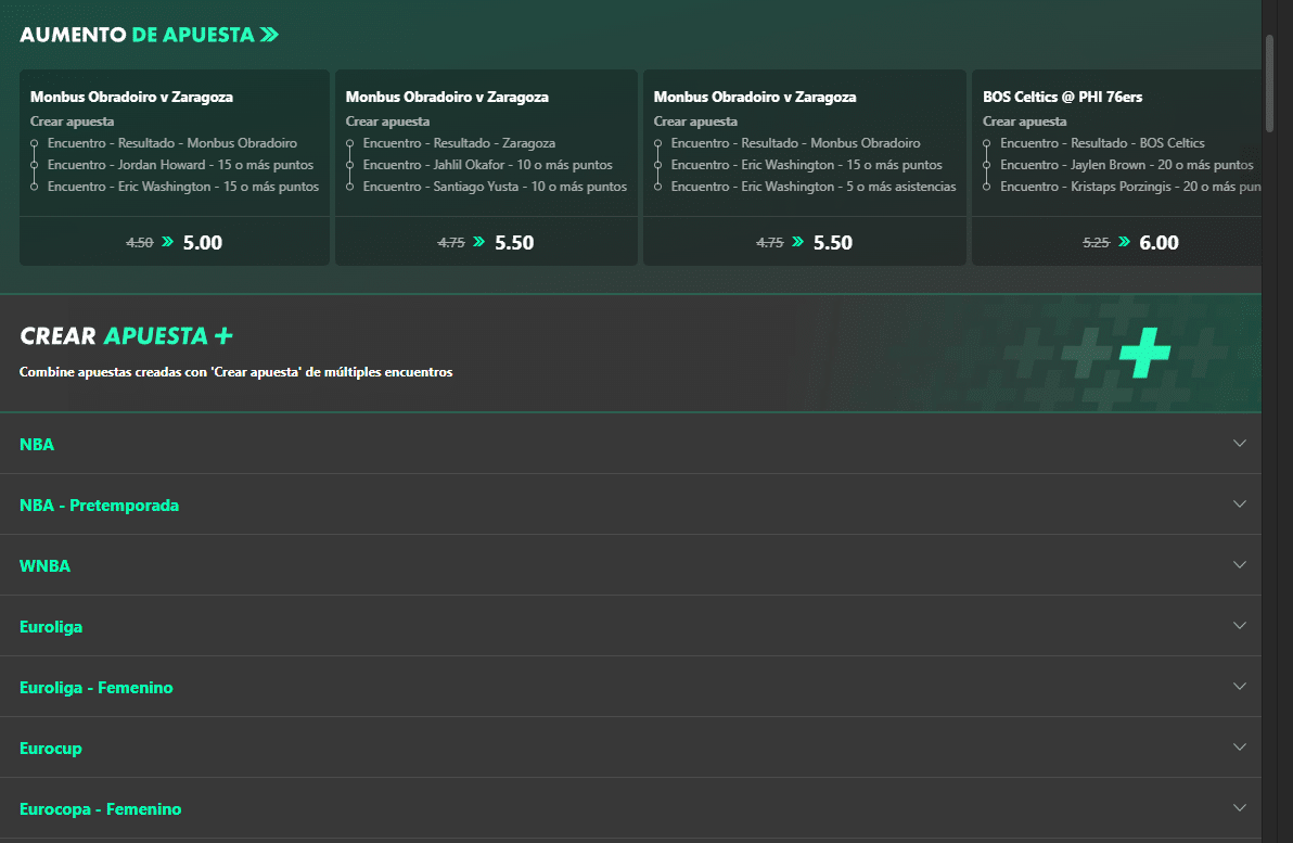 apostar al basquet en bet365