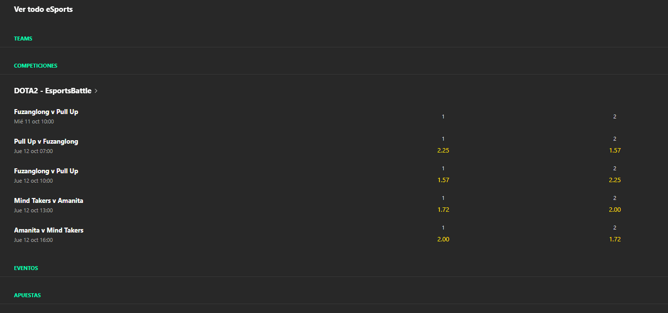 apostar en los esports bet365
